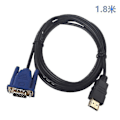 Miniatyrbillede 1 af 4: HDMI til VGA Adapter Kabel VGA til HDMI Adapter Skærm D-sub til HDMI 15 Pin til HDMI Adapter Han til VGA Han Stik Ledning Sender Envejs Transmission