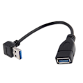 Miniatyrbillede 1 af 5: Data Sync 90° USB 3.0 Nedadvinklet Adapterkabel til Hun A