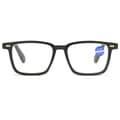 Miniatyrbild 3 av 5: Rectangular Reading Glasses with Blue Light Filter [Choose Strength] Black