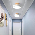 Miniatyrbillede 5 af 5: Moderne LED Nordisk Træ Loftslampe Indendørs Belysningsarmatur Køkken Stue Soveværelse Bad 2025th