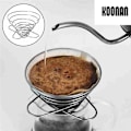 Miniatyrbillede 4 af 5: Espresso Kaffeefilter Net Foldbar Kaffeefilter Kop Holder Kaffeemaskine Genopfyldbar Fjeder Stil