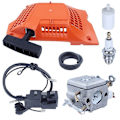 Miniatyrbilde 3 av 4: Tilbaketrekksstart Forgasser Tenningsmodulsett For Husqvarna 340 350 345 353 351 346