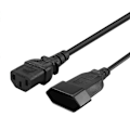 Miniatyrbillede 2 af 5: IEC320 C14 til IEC320 C13 + Splitter Kabel Adapter Kabel til PC Skærm og Printer