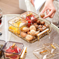 Miniatyrbillede 4 af 5: Multifunktionel Snackbakke til Fester til Frugt, Nødder, Ruminddelt Festfad, Opdelt Serveringsskål Med