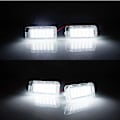Miniatyrbild 5 av 5: 2 st Canbus LED-nummerplåtsbelysning för Ford Focus 5d Fiesta Mondeo Mk4 C-max Mk2 S-max Kuga Galaxy 6000k Vit Autolampa