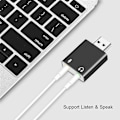 Pikkukuva 3 / 5: Ulkoinen USB-äänikortti 3,5 mm:n liittimen muunnin kuulokkeille ja mikrofonisovitin