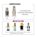 Miniatyrbilde 2 av 5: Kopp erstatning for Nutribullet Blender 18oz kopp (2-pakning)