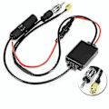 Miniatyrbillede 1 af 5: Universal DAB FM AM Bilantenne Splitter Adapter Kabel Digital Radio Forstærker 2024THO