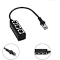 Pikkukuva 2 / 4: Rj45 Jakaja-adapterikaapeli, Rj45 1 Uros - 3 Naarasliitinportti Lan Ethernet-jakaja Y-adapterikaapeli