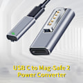 Miniatyrbild 3 av 5: Adapterladdare Snabbladdning Magnetisk Aluminiumlegering Pd Usb C Till Mag-safe 2 Strömkonverterare För Macbook Air/pro Kaesi