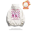 Miniatyrbild 3 av 3: Barn Lovely Star Kirby Hoodies Tecknad Pojkar Flickor Kirby Tryckt Sweatshirt Långärmad Plysch Pullover Barnkläder Present