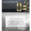Miniatyrbillede 2 af 5: 3/4\" Standard Fine Diamantsliber Bits Diamantslibeskive Farvet Keramisk Glas Slibeværktøj til Inland Gryphon Delphiglass Glastar