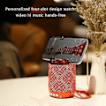 Miniatyrbillede 2 af 5: Xm-128 Bluetooth Højttaler, Plug-in Subwoofer med Mobiltelefonholder, Lille Udendørs Højttaler til Fester (sort)
