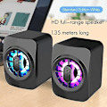 Miniatyrbilde 2 av 5: A1 Datamaskinhøyttalere Multimedia Datamaskin Skrivebord USB Strømforsyning 3.5mm Kablet Subwoofer RGB Dazzlin