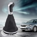 Miniatyrbild 5 av 5: 5-växlad växelspaksknopp med dammskydd för Fabia MK2 Roomster 5J0711113F