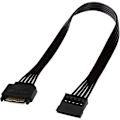 Miniatyrbillede 1 af 5: 1 stk. Sata Strømforlængerkabel, 15 Pin Sata Han til Hun Forlænger Strømkabel Adapter til Harddisk