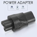 Miniatyrbillede 3 af 5: IEC 320 C5 3-benet hun til C8 2-benet han stik konverter strømforsyningsadapter