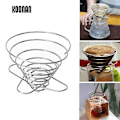 Miniatyrbillede 3 af 5: Espresso Kaffeefilter Net Foldbar Kaffeefilter Kop Holder Kaffeemaskine Genopfyldbar Fjeder Stil