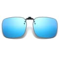 Large Flip Up Clip On Sunglasses Blue