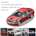 Miniatyrbild 4 av 5: Däcktrycksövervakningssystem Solcellsdriven Trådlös Bil Tpms Med 4 Externa Sensorer