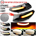 Miniatyrbillede 1 af 5: LED Dynamisk Sidespejl Blinklys Sekventielt Lys Til Renault KAPTUR CAPTUR J5 H5 Clio IV MK4 Zoe ZE40 Lutecia Grandtour