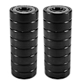 Miniatyrbillede 2 af 5: 16 stk. Keramiske 608 Lejer 8*22*7mm ABEC-11 Hybrid 6 Hvide ZrO2 Kugler Skateboard Leje Skøjteløb Inline Roller Edition a