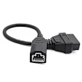 Pikkukuva 3 / 5: OBD2-kaapeli, yhteensopiva 3-nastaisen OBD1-sovittimen kanssa, OBD2 OBDII -yhteensopiva 3-nastainen - 16-nastainen liitin, yhteensopiva diagnostiikkatyökalun kanssa