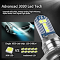 Miniatyrbild 4 av 5: Mini LED-lampor för strålkastare H4 H7 H11 9006/hb4 Canbus Bil Dimljus