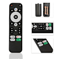 Miniatyrbillede 2 af 5: Til KM2 KM2 PLUS Android 4K UHD TV Boks Stemmefjernbetjening Sort
