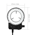 Miniatyrbilde 4 av 5: LED Rundt Lys for Mikroskoplampe for Mikroskop Justerbar Lysstyrke Mikroskoplys