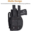 Miniatyrbilde 4 av 5: Universelt taktisk pistolhylster høyrehendt Molle pistolhylster Combat Airsoft midjebeltehylster svart tan grønn Multicam for høyrehendte (5 farger