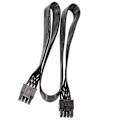 Pikkukuva 5 / 5: CPU 8-nastainen uros - CPU 8-nastainen (4+4-nastainen) uros EPS-12V emolevyn virtalähdeadapterikaapeli modulaariselle virtalähteelle 60 cm