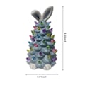 Miniatyrbilde 2 av 5: Gnome Påske Keramisk Tre, Lysende Kanin Gnome Påskepynt, Rosa Kanintre Helt Nytt - FARGE: Blå