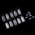 Miniatyrbilde 2 av 5: 10 stk Cat7 Rj45-kontakt Cat 7 Krystallplugg Skjermet Ftp Rj45 Modulær Kontakt