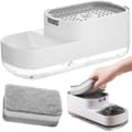 Dish Soap Dispenser - For Sink, with Sponge Holder