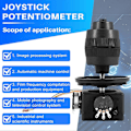 Miniatyrbilde 4 av 5: 4-Akse Joystick Potensiometer Knappkontroller for -D400X-R4 10K 4D Forseglet Vippepotensiometer 2024THO
