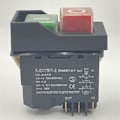 Miniatyrbild 4 av 5: KJD17 6-polig elektromagnetisk starttryckknapp 15A AC220V IP55 Vattentät Säkerhetsbrytare för Utrustning