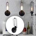 Pikkukuva 3 / 5: Teollinen metallinen seinävalaisin käytävään, olohuoneeseen, loft-tilaan