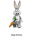Miniatyrbillede 2 af 3: 12 stk Tegnede Byggeklodser Dukke Bugs Bunny Daffy Duck Montering Minifigur Børns Montering Legetøj