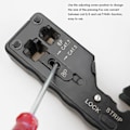 Miniatyrbilde 5 av 5: Nettverkskabelkrimper Kompatibel Rj45 Cat7 Cat6 Cat5 Rj11 Rj12-kontakt