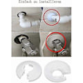 Miniatyrbilde 3 av 5: Radiator Rosett Rørdeksel For Radiator Varme Rørleggerarbeid Vegghulldeksel Gulv 16 Mm / 20 Mm / 25 Mm 24stkstriomphe (hvit)