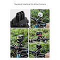 Miniatyrbillede 3 af 5: Til Action4/GoPro12 Cykelklemme 360 Graders Roterende Multi-Rør Multi-Funktions Bærbar Holder
