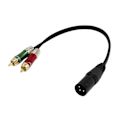 Miniatyrbillede 1 af 5: XLR Dobbelt 2 til XLR Overførselskabel Kit 0.