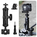 Miniatyrbillede 3 af 4: Cykkel Motorcykel Panorama Selfie Stick Monopod Beslag Styrbeslag Til Insta360 One X2 X3 X4 GoPro 12 11 10 DJI Tilbehør