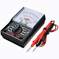 Miniatyrbilde 2 av 4: Analogt Multimeter Ohm Volt DC Strøm AC/DC Spenningstester Meter med Testprobe