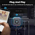 Pikkukuva 4 / 5: Joyroom Bluetooth 5.3 AUX Autoadapteri Kaksoismikrofonit Melunvaimennus Lähetin Hands Free Langaton Re