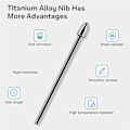 Miniatyrbillede 4 af 5: Udskiftning Marker Stylus Pen Spidser til Remarkable 2 Tablet - Holdbar Titanium Alloy Metal Spids/Nibs (2 stk)