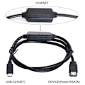 Miniatyrbillede 4 af 5: ESATA til USB C Kabel USB Type C Han Vært til ESATA ESATAp HDD Kabel til Laptop PC