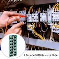 Miniatyrbilde 5 av 5: 7 Dekade 1R - 9999999R Programmerbar SMD Motstand Skyvemotstand Kort Trinnnøyaktighet 1R 1% 1/2 Watt