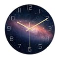 Galaxy Akryl Tyst Väggklocka Sovrum Vardagsrum Klocka Födelsedag Julklappar Present till Barn